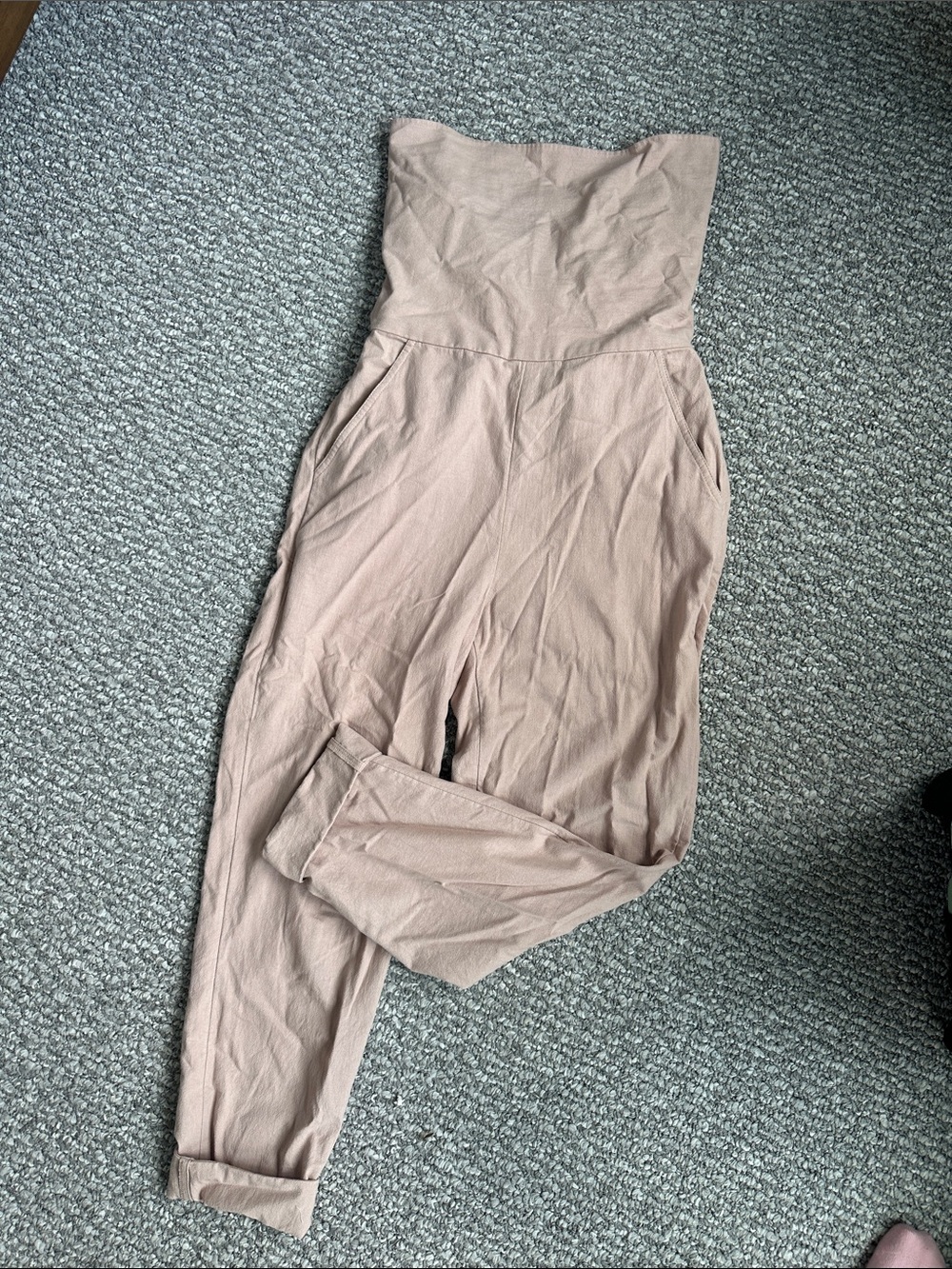 Free People Strapless Blush Jumpsuit AND can convert to pants